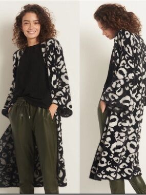 Akemi + Kin Black and White Knit Cardigan